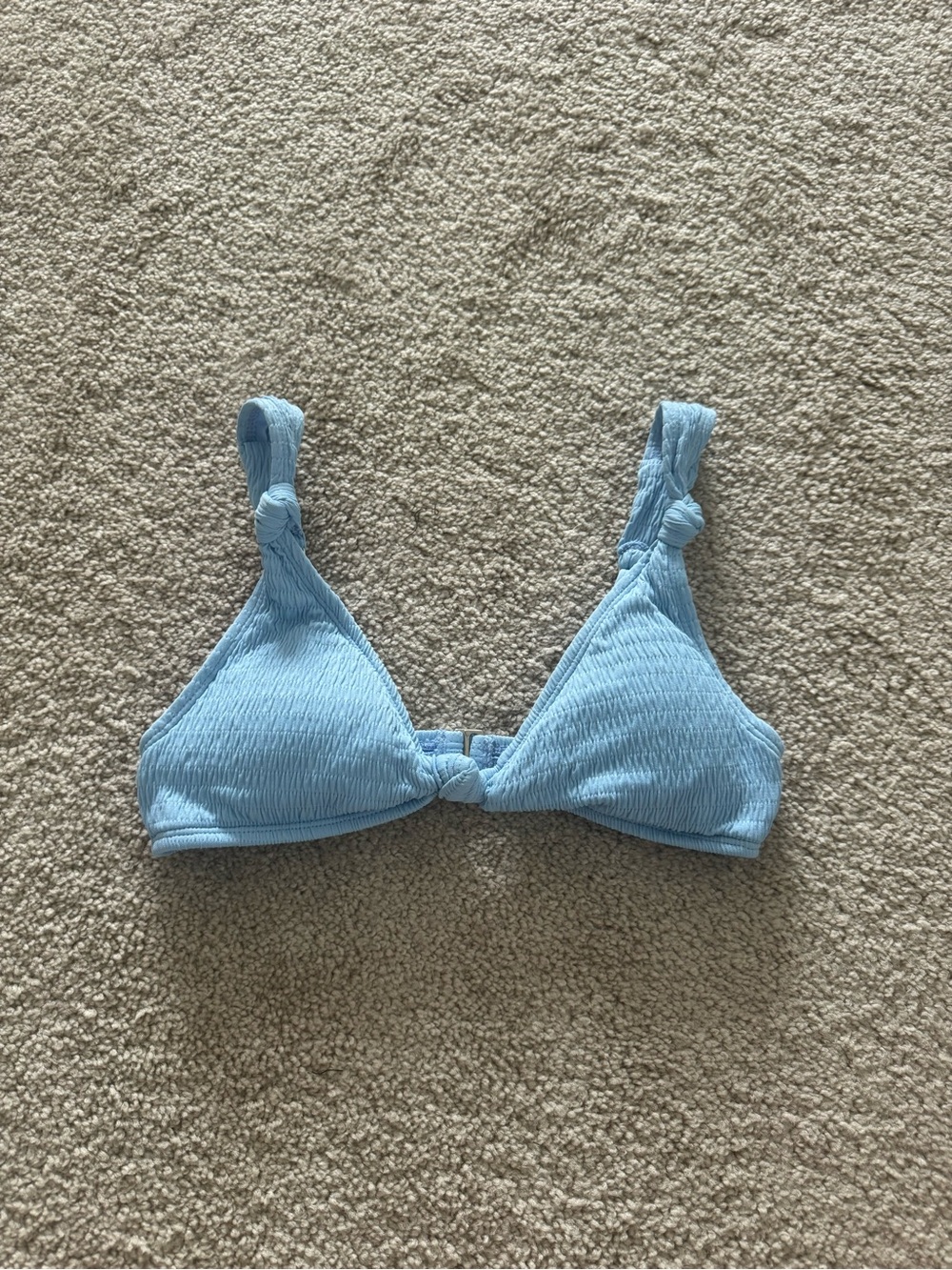 Kohl's Light Blue Knotted Swim Bralette